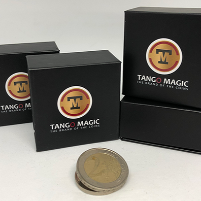 Expanded Shell Coin - (2 Euro, Steel Back) by Tango Magic - Trick (E0065)